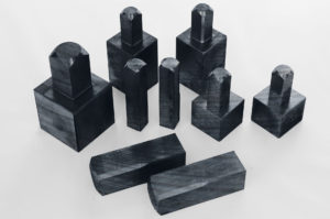 blocchetti grezzi grafite elettrodi materiale graphite