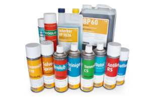 chemical products set prodotti chimici manutenzione macchine